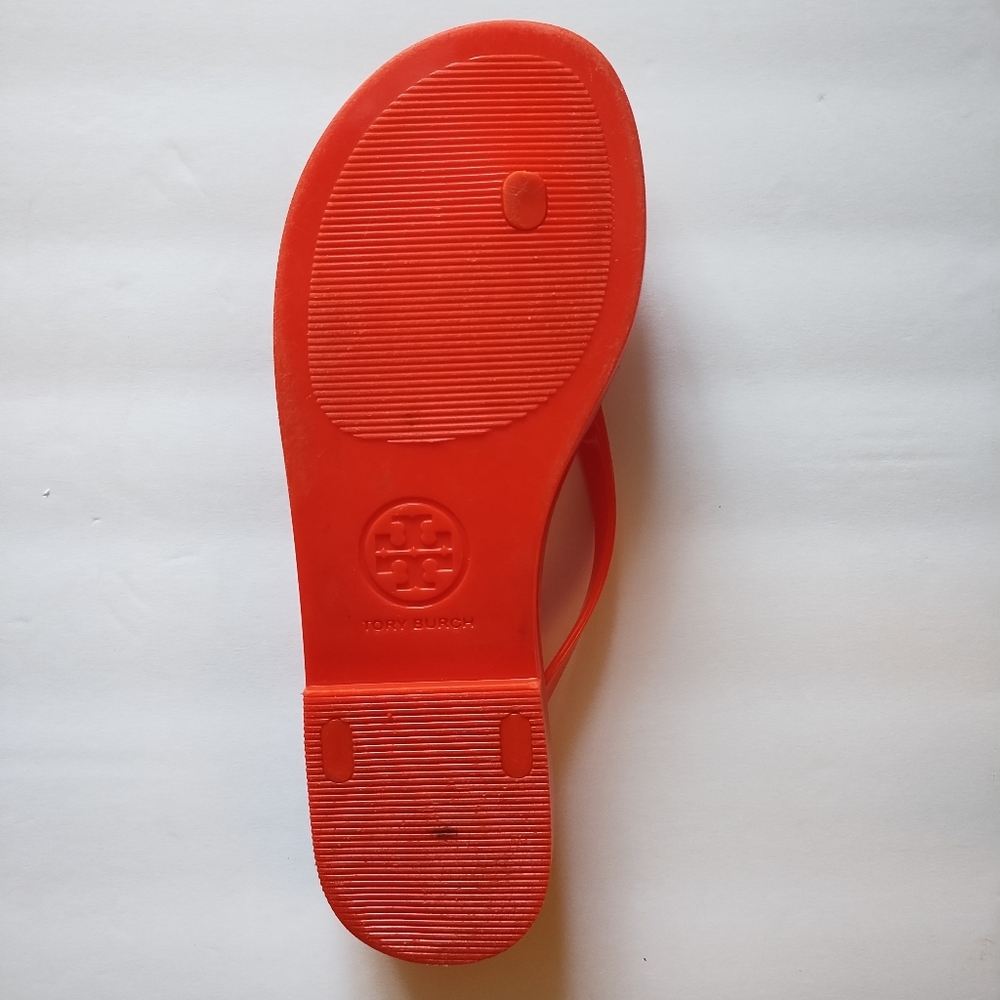 Tory Burch Michaela Bow Jelly Flip Flop Sandals Size 8 - Picture 13 of 16